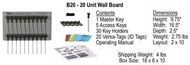 Key Control, key storage, locking key storage, Security devices