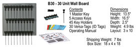 Key Control, key storage, locking key storage, Security devices